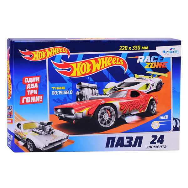 Пазл 24 "Территория гонки. Hot Wheels"