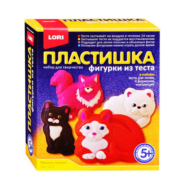 Фигурки из теста "Милые кошки"