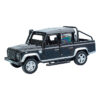 Машина металл Land Rover Defender Pickup 12 см, (двери, багаж, черный) в коробке 2