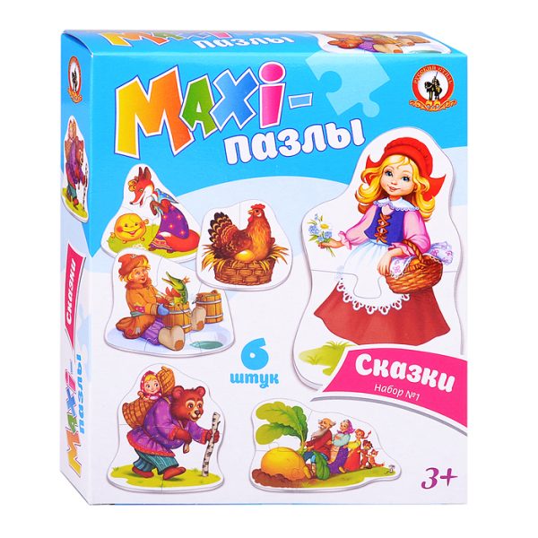 MAXI-пазл "Сказки (набор № 1)" в кор.