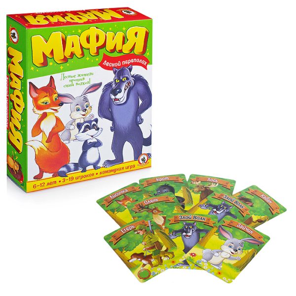 Настольная игра "Детская Мафия" Лесной переполох