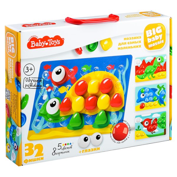 Мозаика для самых маленьких d40/5 цв/32 эл BABY TOYS 2