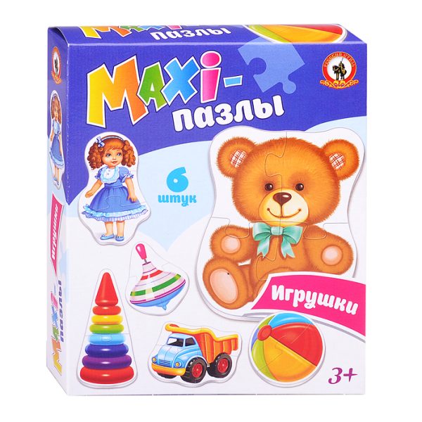 MAXI-пазл "Игрушки" в кор.