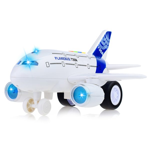 Самолет "Planebus 730A" 1:120 (свет, звук) в коробке 4