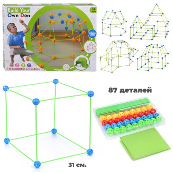 Конструктор "Палатка" (87 дет.) в коробке