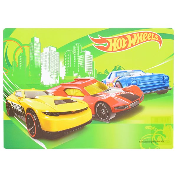 Покрытие на стол "Hot Wheels", формат А4+, полипропилен, размеры 34*24 см