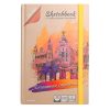 Скетчбук 80 л. с пошаговыми эскизами "Элегантная строгость" 7БЦ,КБС с резинкой