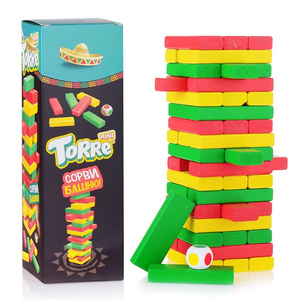 Игра для детей и взрослых "Torre mini" (падающая башня)