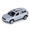 Машина металл SKODA KODIAQ матовый 12 см, двери, багаж, инер, серый 3