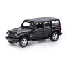 Машина металл Jeep Wrangler Sahara 12 см, двери, багаж, инерц, черный, кор. 2