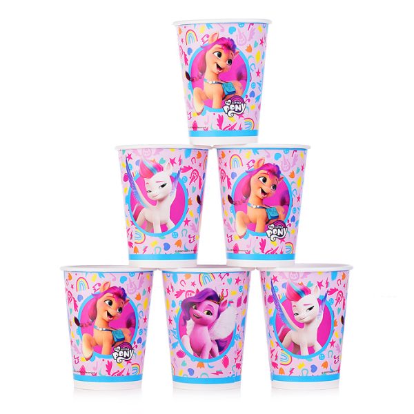 Набор бумажных стаканов-4 My Little Pony 6 шт*250 мл