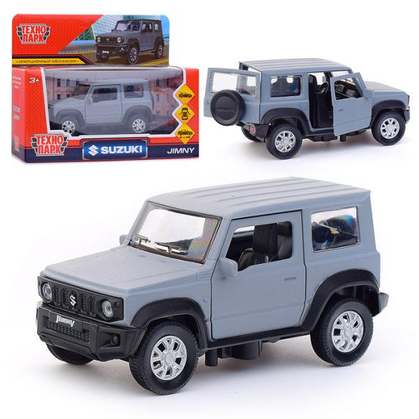 Машина металл Suzuki Jimny 11,5 см, (откр., двер, баг, сер, ) инер, в коробке