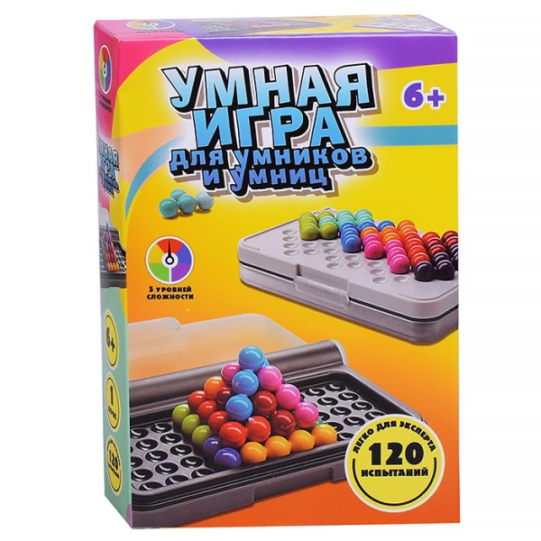 Настольная игра "Умная игра для умников и умниц" № 2, в коробке 6