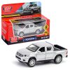 Машина металл Toyota Hilux 12 см, (двери, серебристый) инерц, в коробке