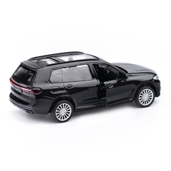 Машина металл. 1:44 BMW X7, инерц. откр.двери, черный 3