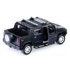 Машина металл Hummer H2 Pickup матовый 12 см, (откр. двери, багажн, черный) в коробке 4