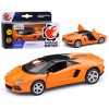 Машина металл. 1:43 Lamborghini Aventador LP700-4 Roadster, откр. двери, оранж., 11см