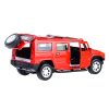 Машина металл. Hummer "Hummer H2", 12см, (откр дв, багаж, красный) инерц, в коробке 4