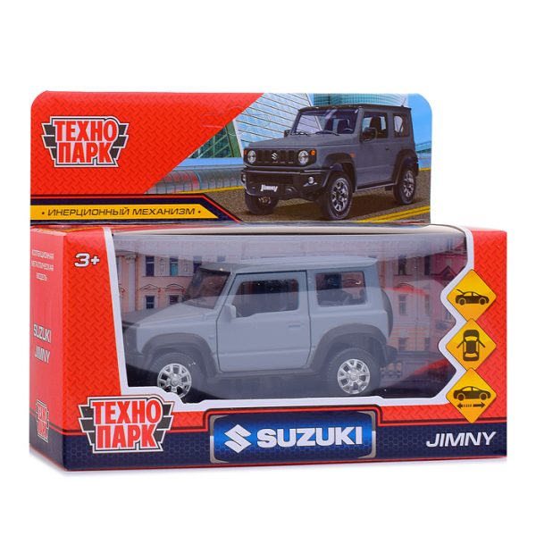 Машина металл Suzuki Jimny 11,5 см, (откр., двер, баг, сер, ) инер, в коробке 4