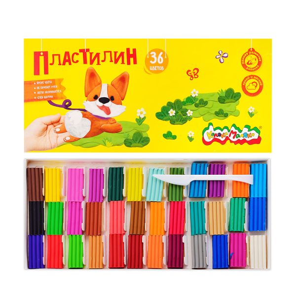 Пластилин 36 цв. 540 г ассорти