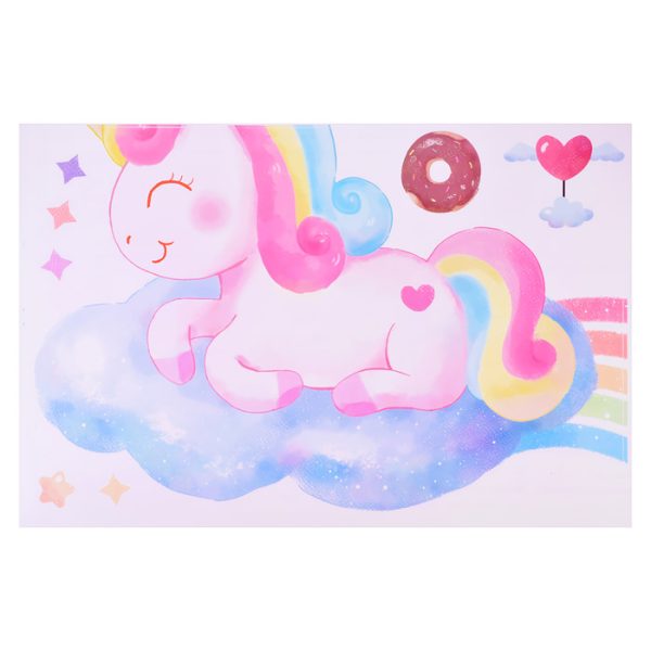 Интерьерная наклейка "Dreams about Unicorn" 60x90 см, ПВХ, в пластиковом пакете с блистерным подвесом 4