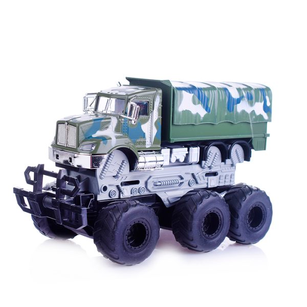 Военная техника с краш-эффектом, кабина die-cast,  фрикционная, 6*6, 1:43 3