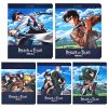 Тетрадь 48л А5ф клетка 65г/кв.м на скобе 5 диз.в блоке скругл.углы серия -Атака Титанов_Сезон 1-3-