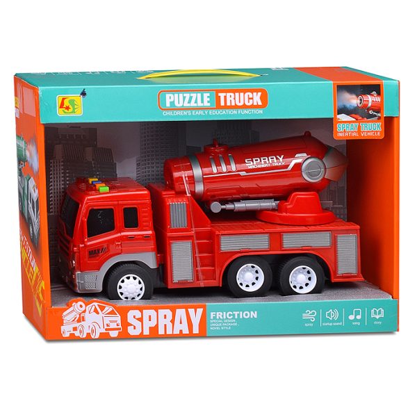 Машина "Spray truck" на батарейках, в коробке 5