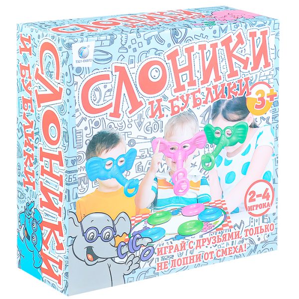 Настольная игра "Слоники и бублики" в коробке 2