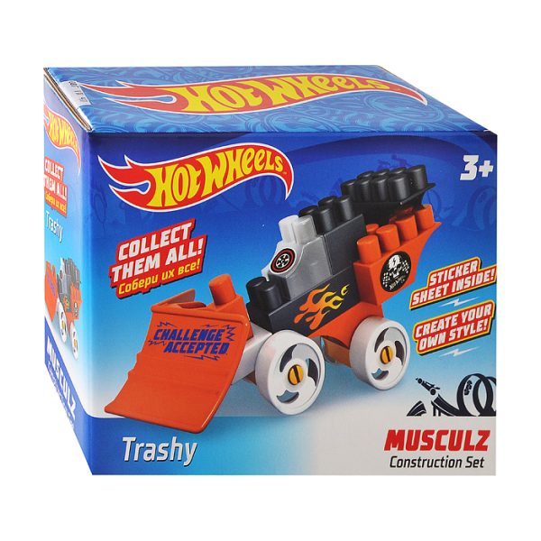 Конструктор 714 Hot Wheels, серия musculz Trashy