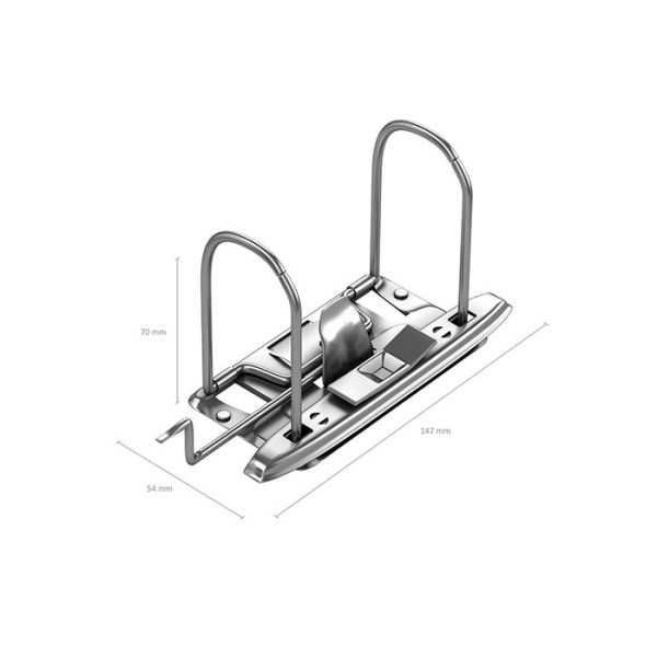 Папка–регистратор с арочным механизмом Neon, А4, 70 мм, желтый 3