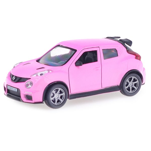 Машина металл Nissan Juke-R 2.0 12см, (откр. двер, багаж, розовый) инер, в коробке 2